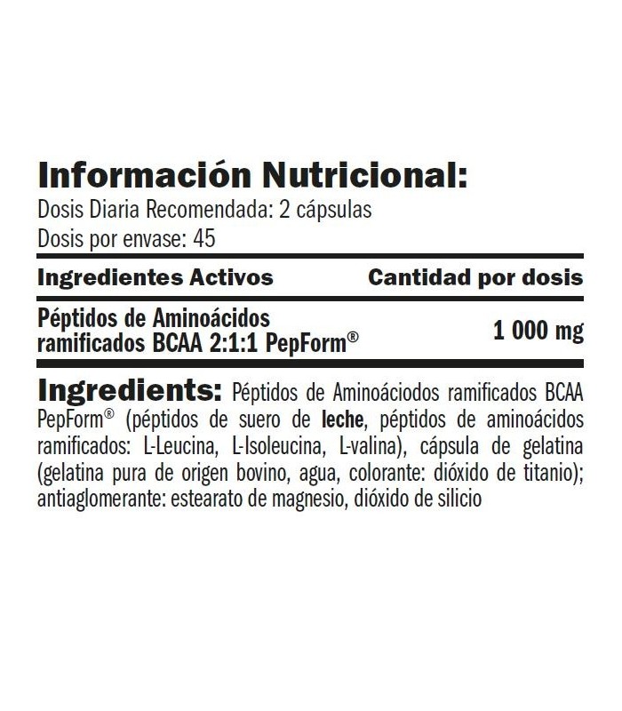 BCAA PEPFORM PEPTIDES 90 caps.