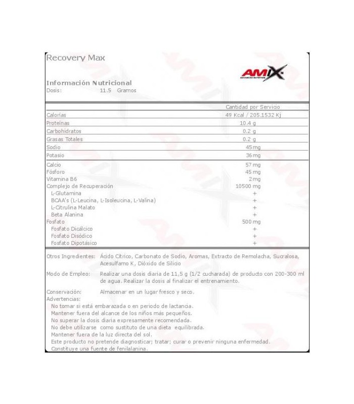 RECOVERY MAX 575 gr.
