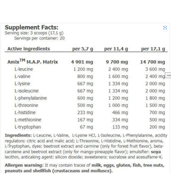 M.A.P. MUSCLE POWDER 344 gr.