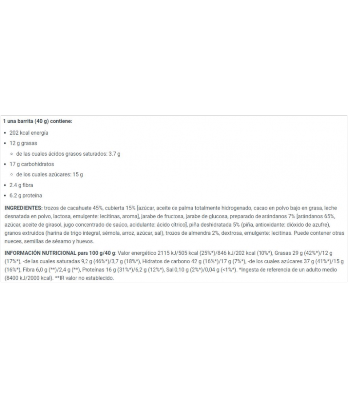 BARRITA NUTS & FRUITS 40gr.