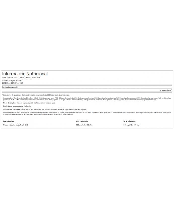 ULTRA 2.0 PROBIOTIC 60 caps.