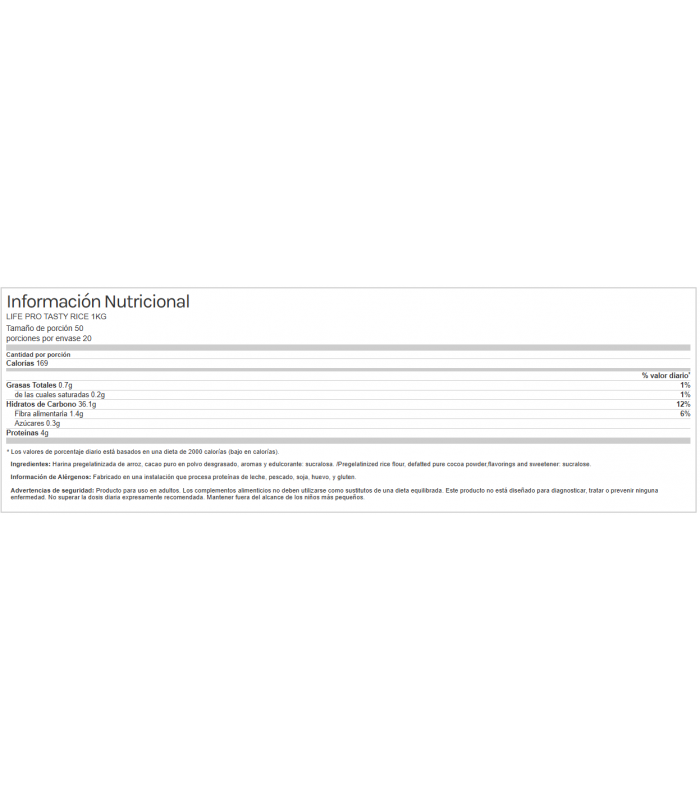 TASTY RICE PROCAO 1kg.