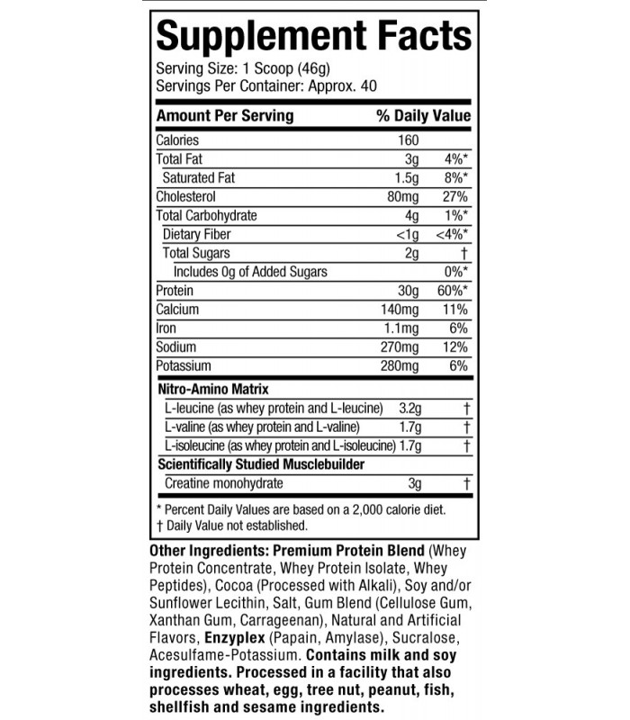 NITRO TECH WHEY PROTEIN 1,8kg.