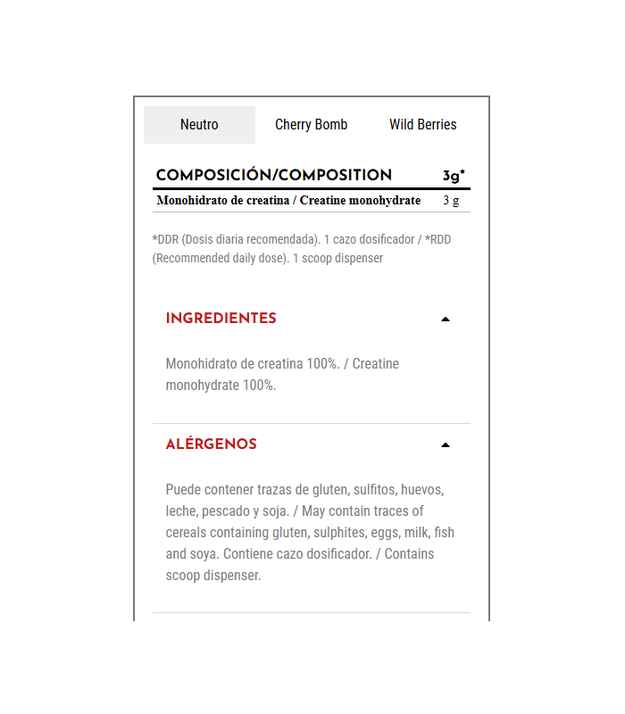 ONE RAW CREATINE 300 gr.