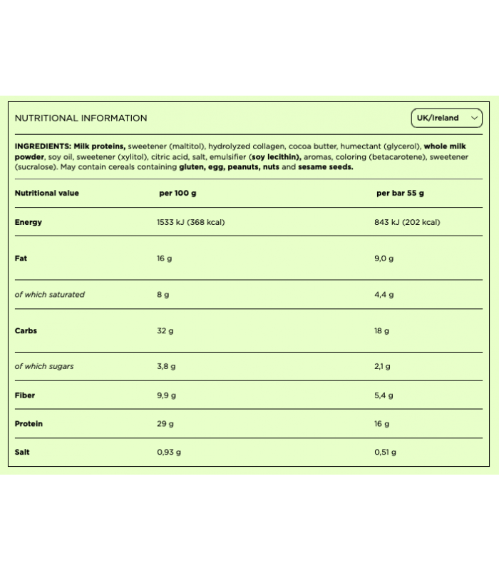 BARRITA BAREBELLS SOFT PROTEN 55gr.