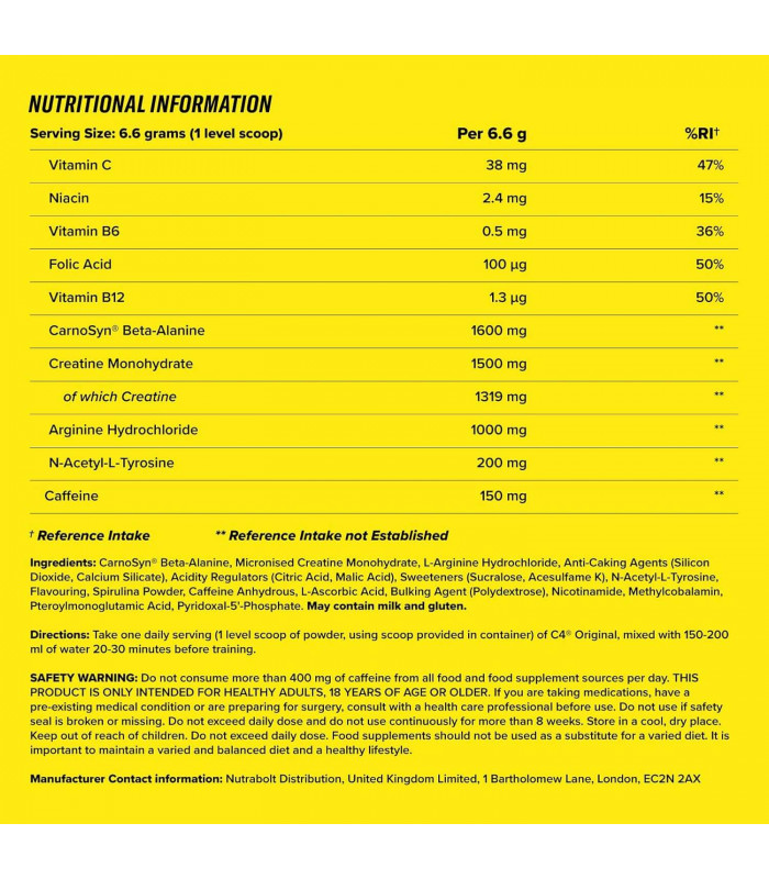 C4 ORIGINAL MILLIONS 30 serv.
