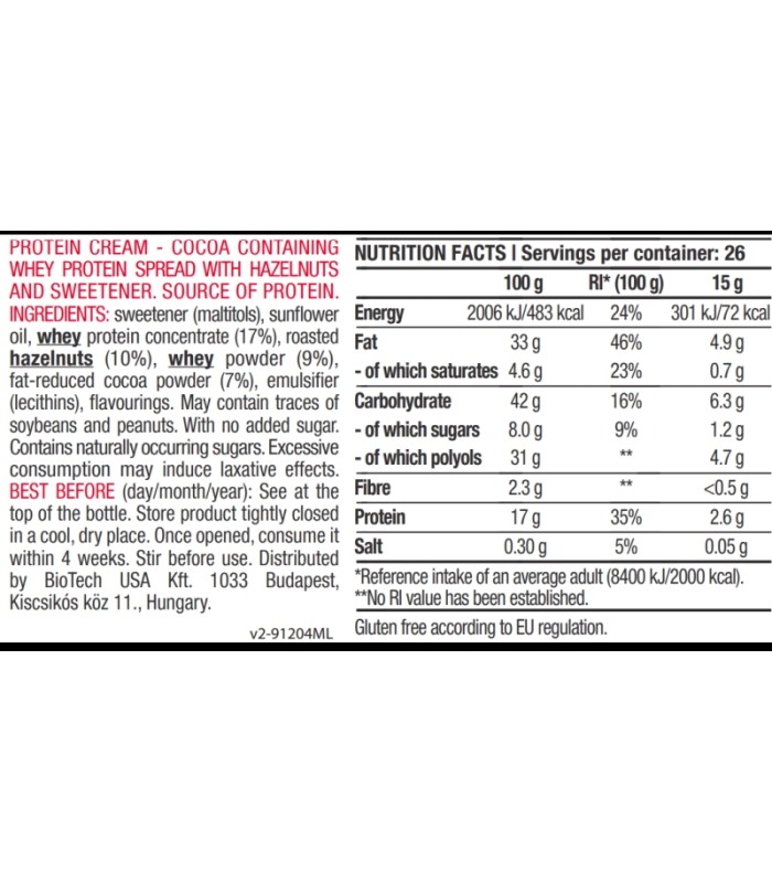 PROTEIN CREAM 400 gr.