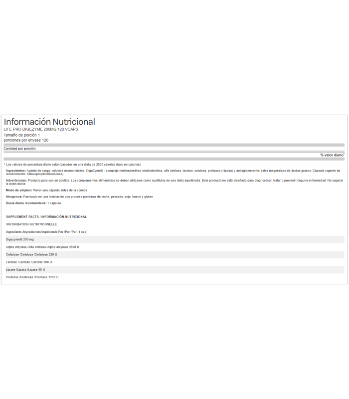 DIGEZYME 120 caps.