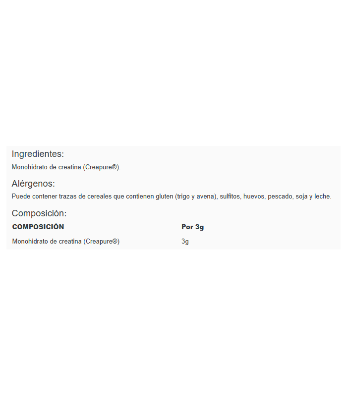 CREATINE CREAPURE 600 gr.