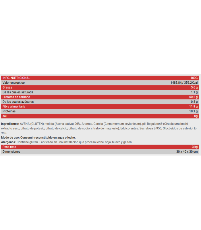 HARINA DE AVENA 1,5 kg.