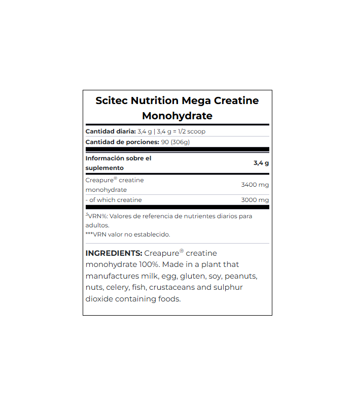 MEGA CREATINE CREAPURE 306gr.