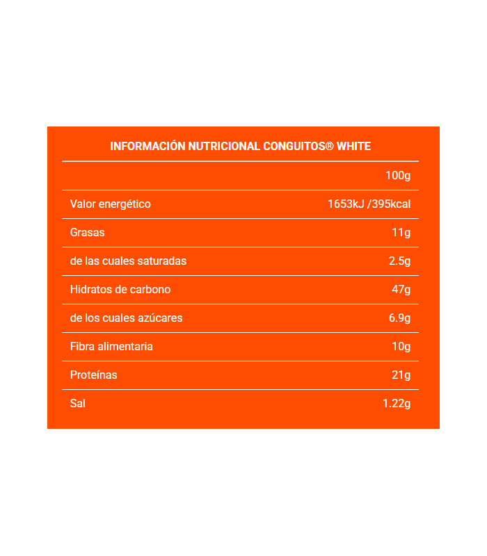 HARINA DE AVENA CONGUITOS WHITE 1,5kg.