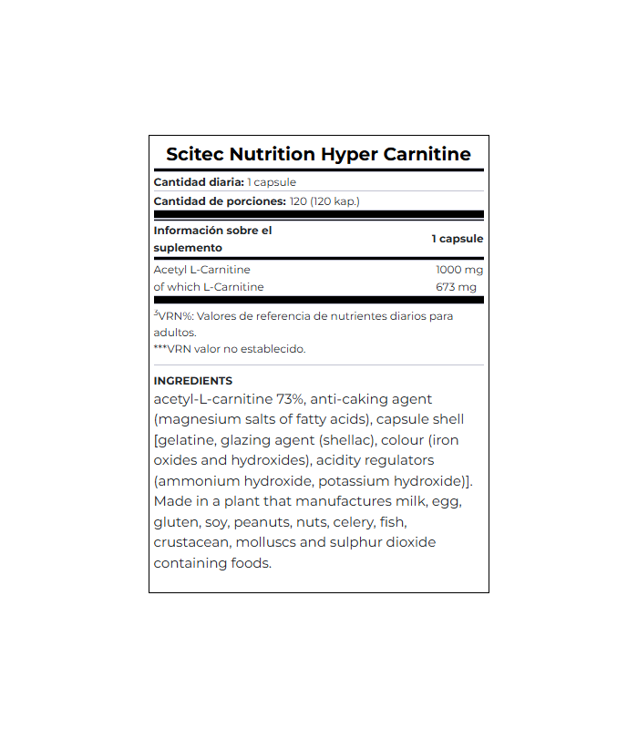 HYPER CARNITINE 120caps.
