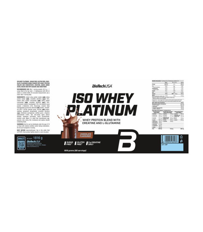 ISO WHEY PLATINUM 1,8 kg.